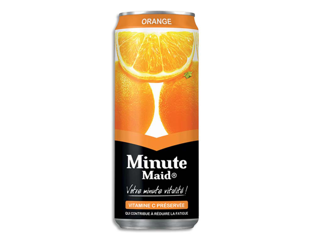 Boisson minute maid orange canette 33cl
