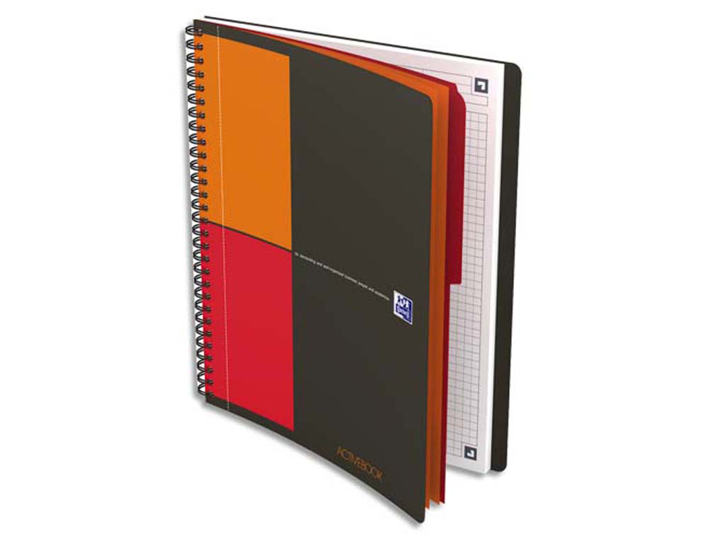 Cahier oxford activebook reliure intégrale b5 17,6x25cm 160 pages 80g quadrillage 5mm