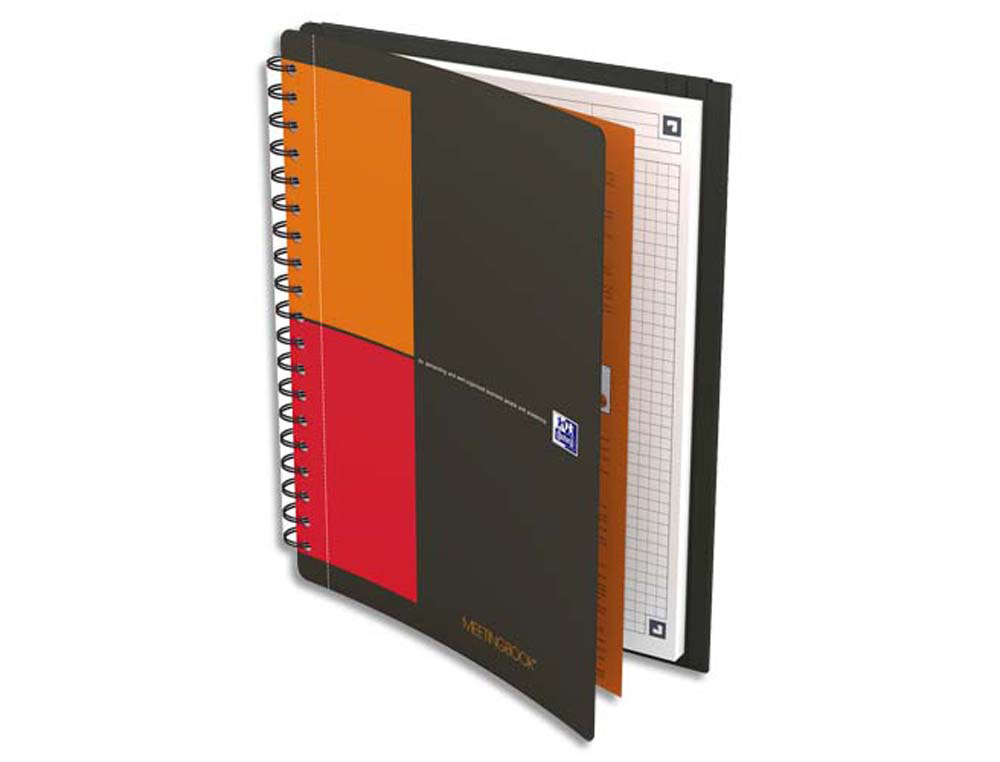 Cahier oxford meetingbook reliure intégrale b5 17,6x25cm 160 pages 80g quadrillage 5mm