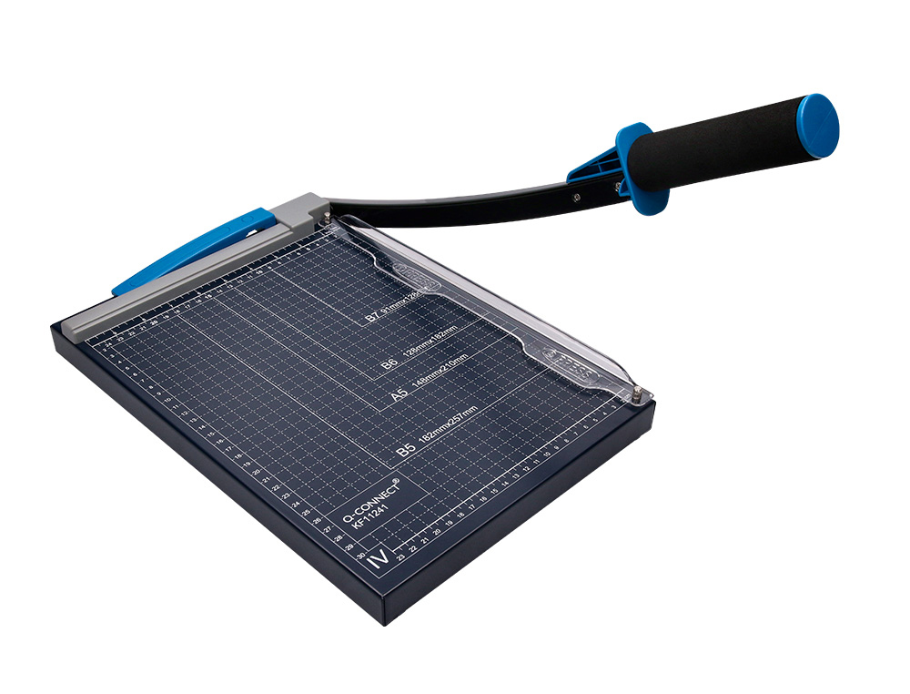 Cisaille q-connect métal format a4 capacité coupe 10f pression manuelle 60x300x350mm