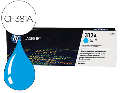 Toner laser original hp cf381a 2700 p cyan