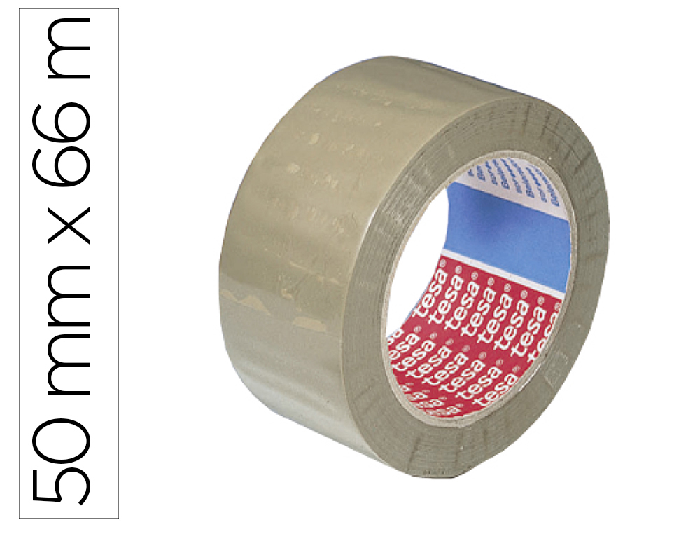 Ruban adhésif tesapack emballage polypropylène solide sans solvant résistant uv silencieux 50mmx66m havane