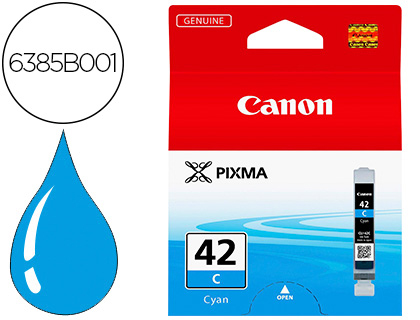 Cartouche d'encre original canon cli-42 600 p cyan