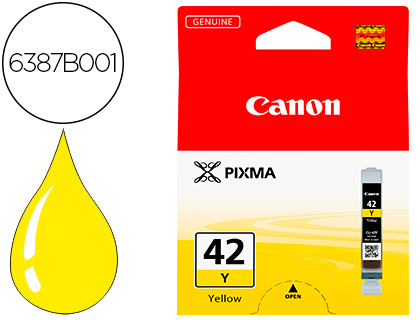 Cartouche d'encre original canon cli-42 600 p jaune