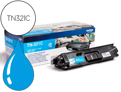Toner laser original brother tn321c 1500 p cyan