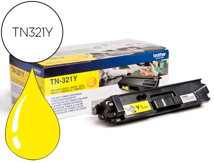 Toner laser original brother tn321y 1500 p jaune