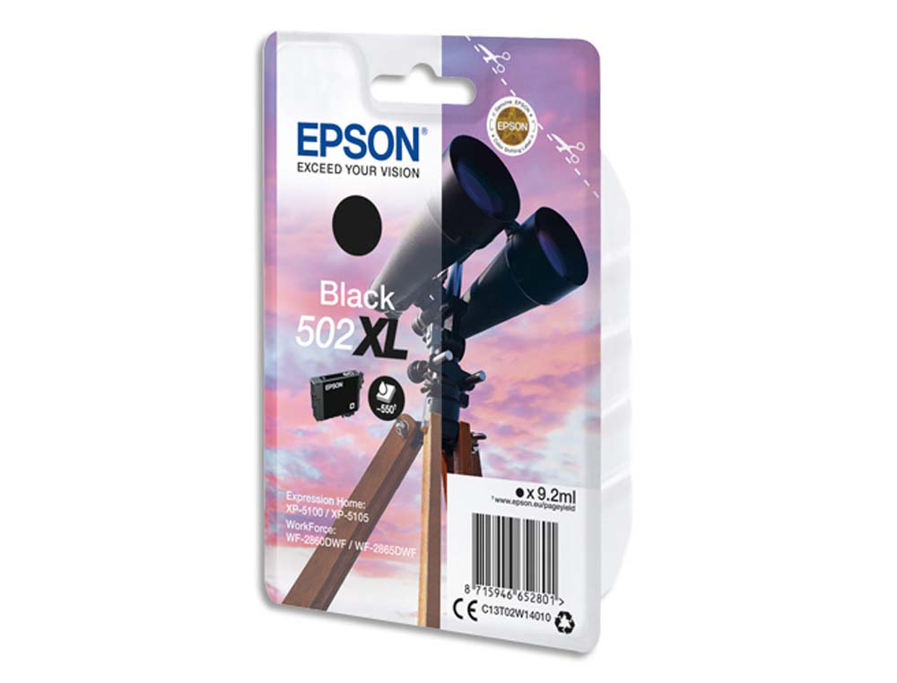 Cartouche d'encre original epson 502xl 550 p noir