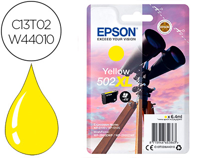Cartouche d'encre original epson 502xl 470 p jaune