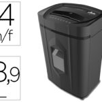 Destructeur q-connect kf17109 securite p4 capacite 14       feuilles clips agrafes cartes et cd