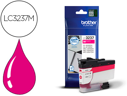 Cartouche d'encre original brother lc3237m 500 p magenta
