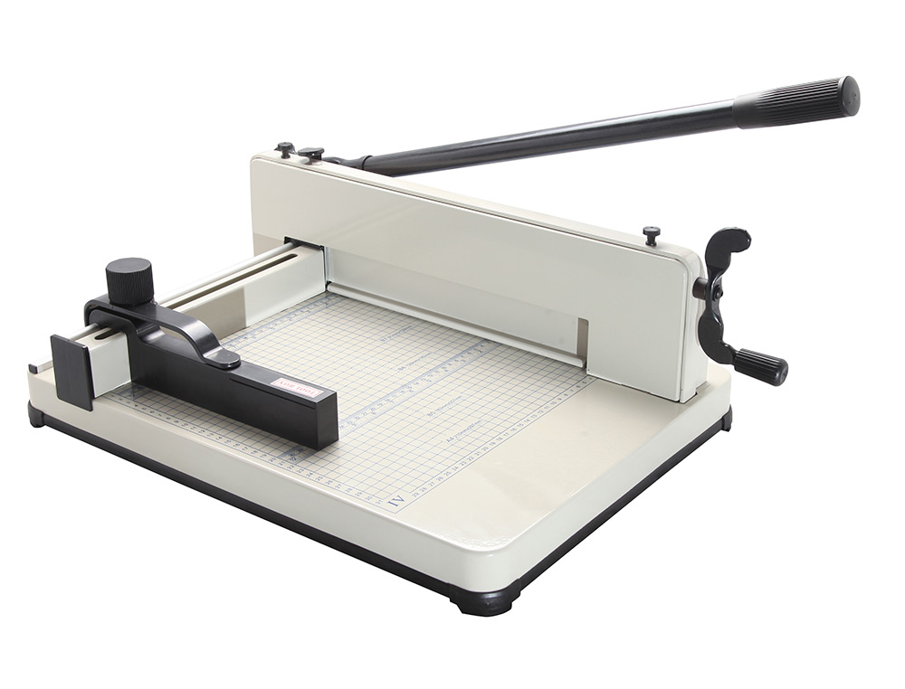 Cisaille q-connect professionnelle coupe longue  330 mm capacite 400 feuilles