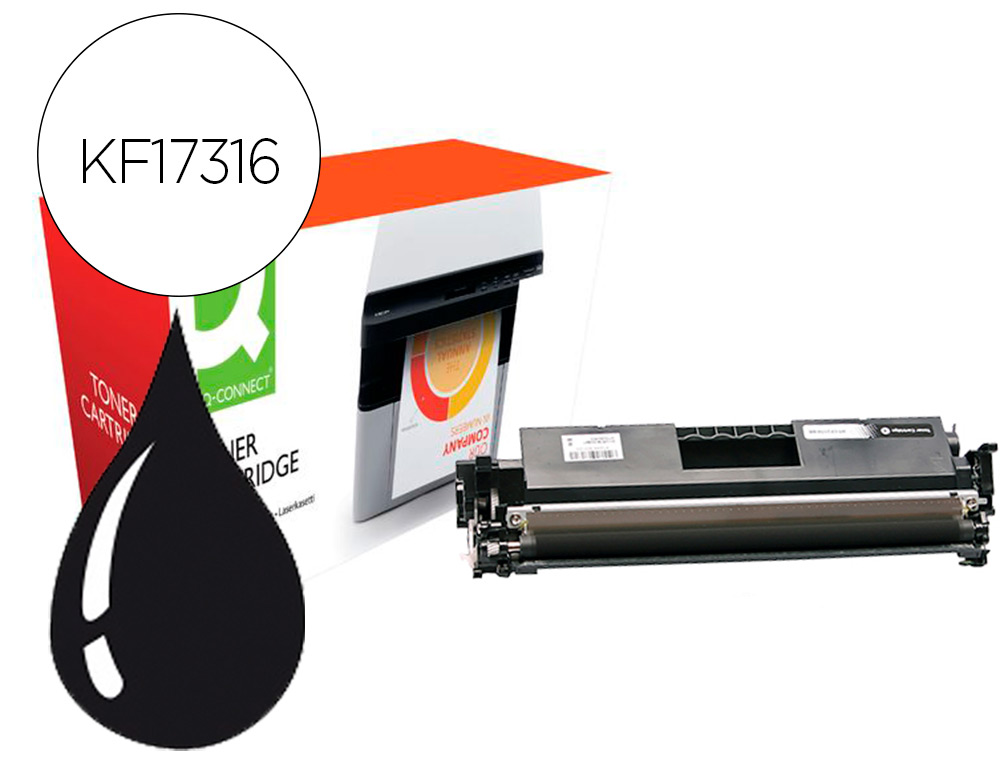 156515g-1.jpg Toner laser compatible q-connect hp cf217a 1600 p – Image 1