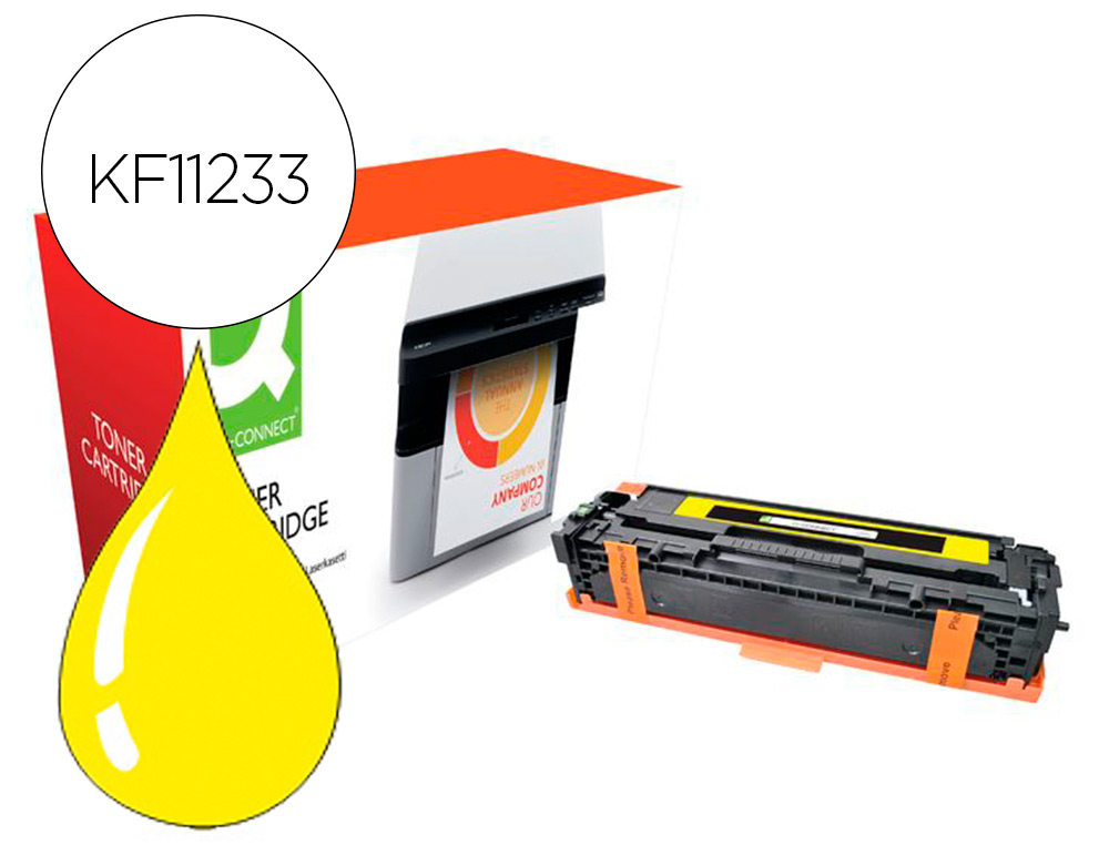 156747g-1.jpg Toner laser compatible q-connect brother tn421y 1800 p jaune – Image 1