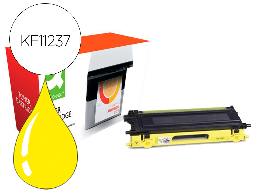 156751g-1.jpg Toner laser compatible q-connect brother tn423y 4000 p jaune – Image 1