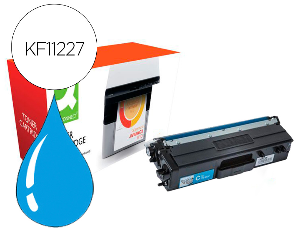 156753g-1.jpg Toner laser compatible q-connect brother tn910c 9000 p cyan – Image 1