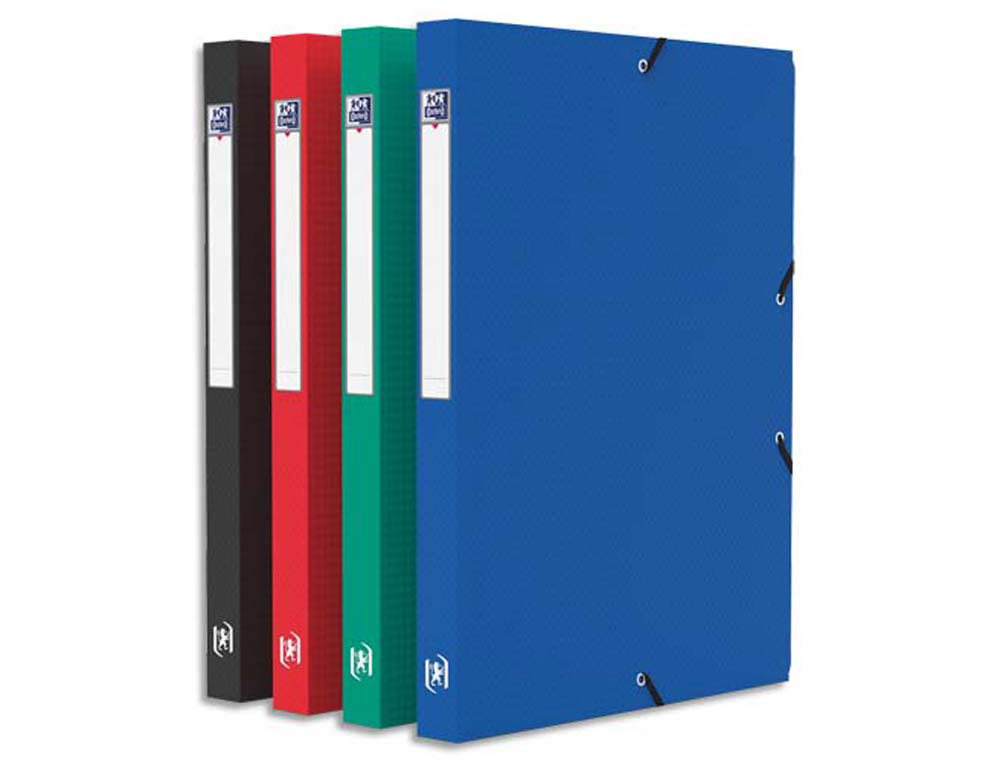 Boîte classement oxford memphis polypropylène opaque 7/10e dos 25mm élastique coloris assortis standard