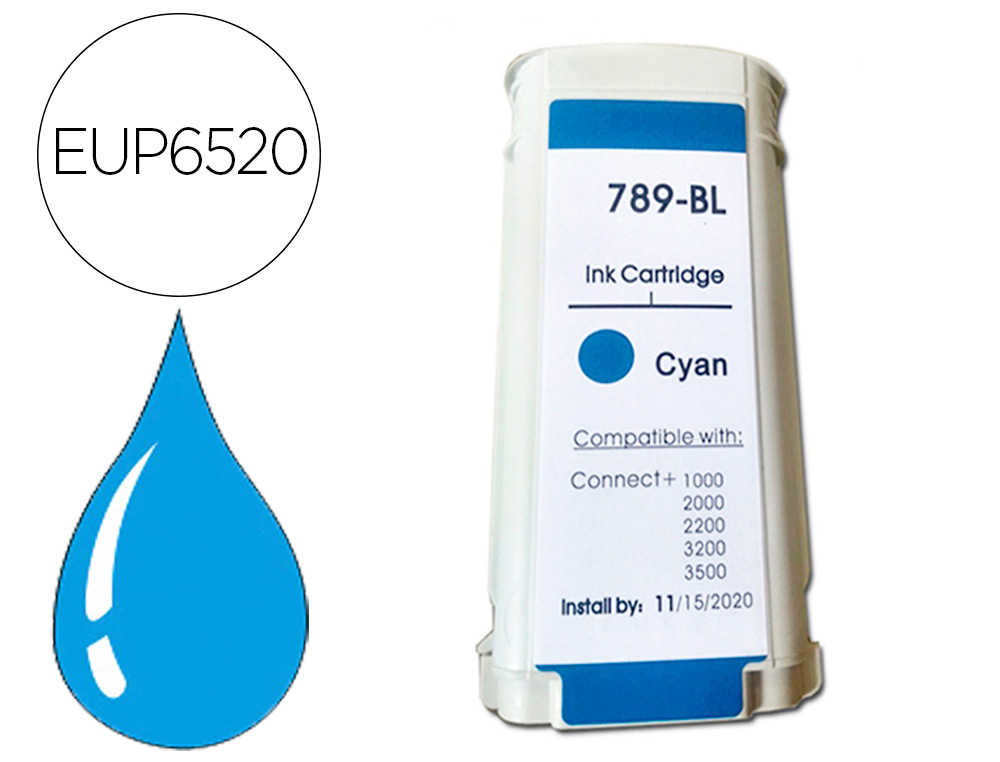 Cartouche d'encre compatible pitney bowes cyan