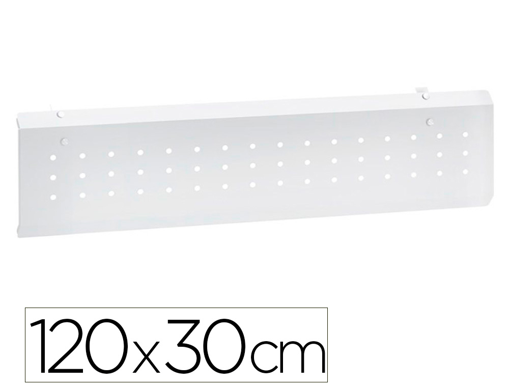 Voile de fond mt international metallique      120x30cm coloris blanc