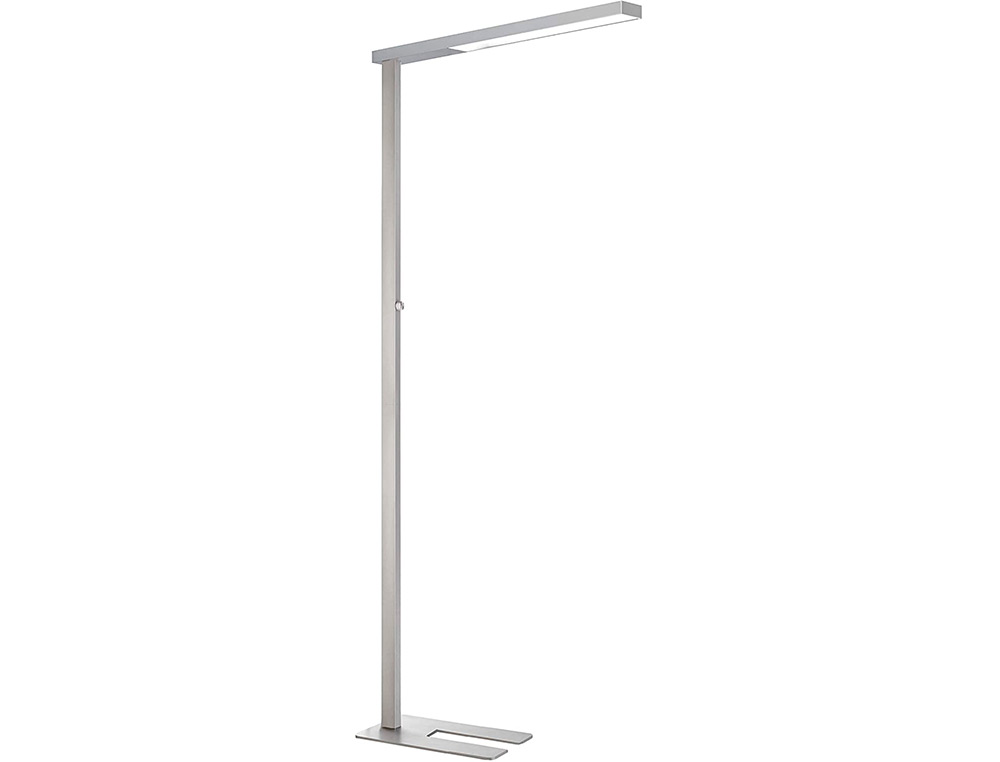 Lampadaire unilux led stratus ergonomique aluminium         recyclable variateur sur le   mat 4250 lumen coloris gris