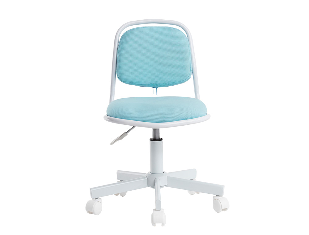 Siege enfant q-connect bari recouvert tissu base metal    sans accoudoirs hauteur 795mm largeur 390mm prof 350mm bleu