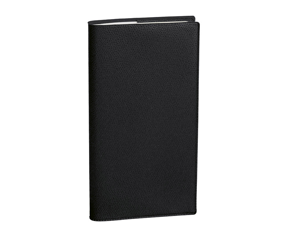 Agenda quo vadis anoslim 1 mois/1 page accordeon avec    repertoire 75x200mm impala    noir