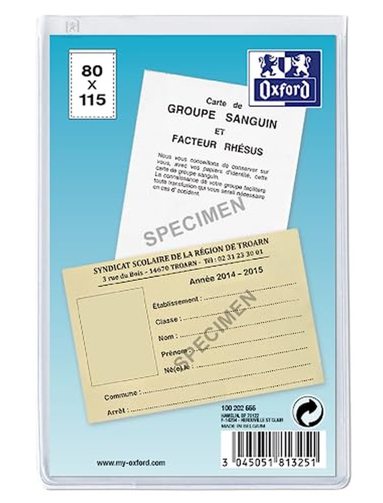 Étui protection elba pvc 20/100e 8,4x12cm spécifique simple multi-usage