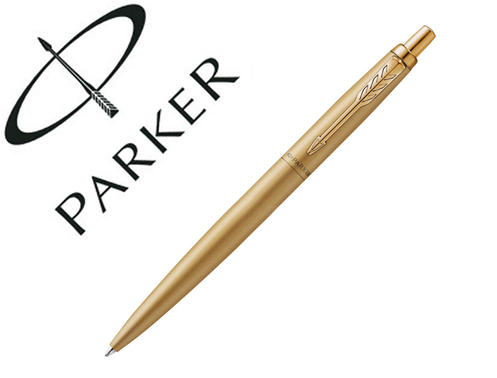 Stylo-bille parker jotter xl monochrome pointe moyenne     encre bleue avec coffret      cadeau coloris or