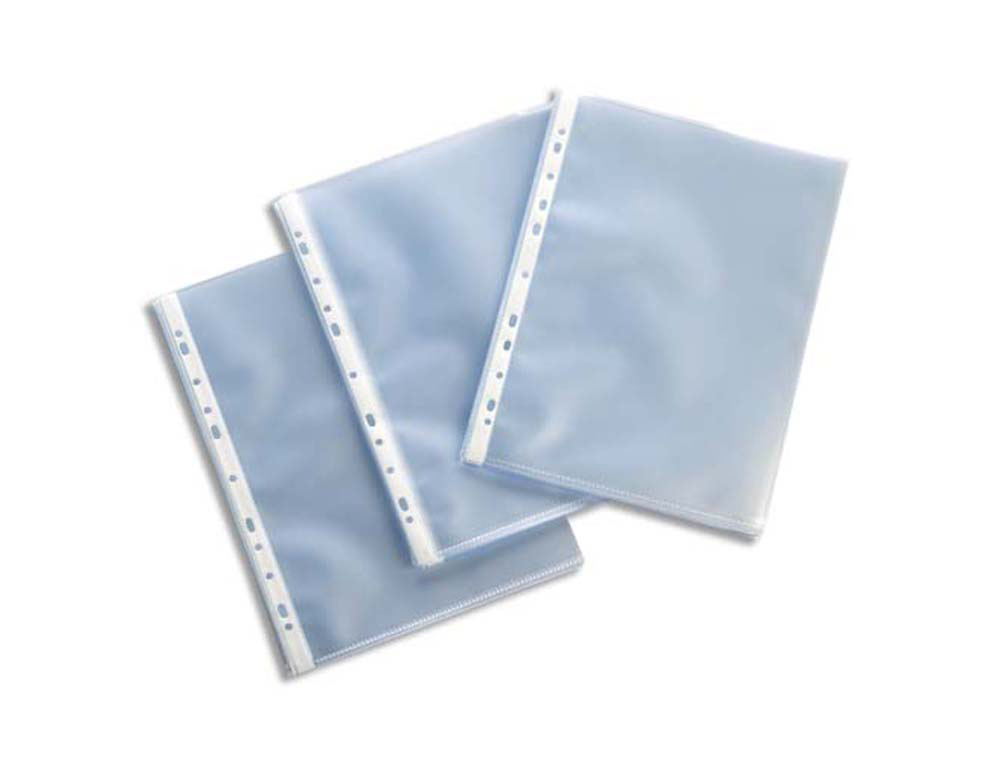 Pochette esselte polypropylène lisse 10.5/100e perforée a4 230x302mm transparent boîte 100 unités