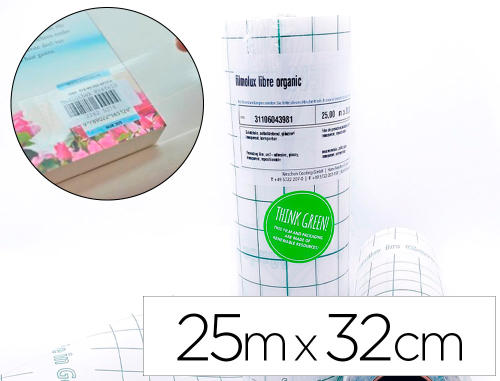 Film protecteur bio filmolux a base de polyethylene vert   brillant 90 microns           protection uv 25mx32cm