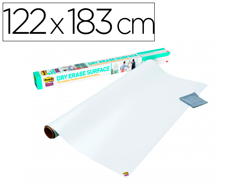 Tableau 3m super sticky en rouleau blanc de 122x183 cm