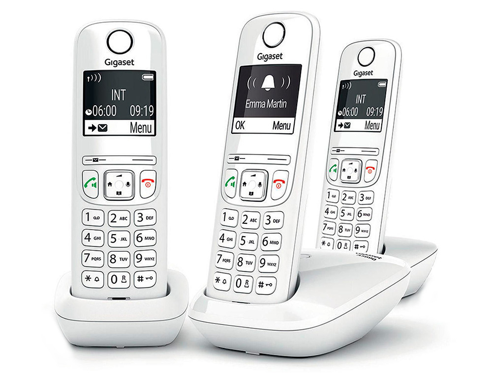 Telephone gigaset sans fil trio as690a blanc