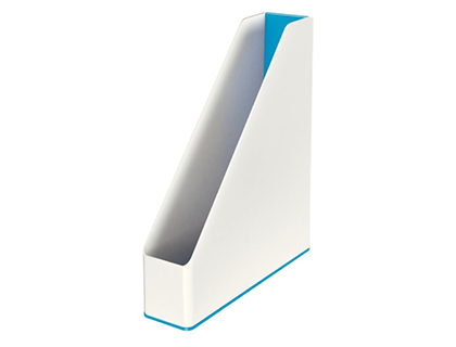 Porte-revues leitz wow dual 272x318x73mm coloris bleu