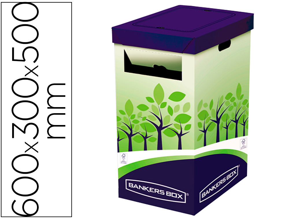 Collecteur fellowes bankers box vertical carton           600x300x500mm multicolor