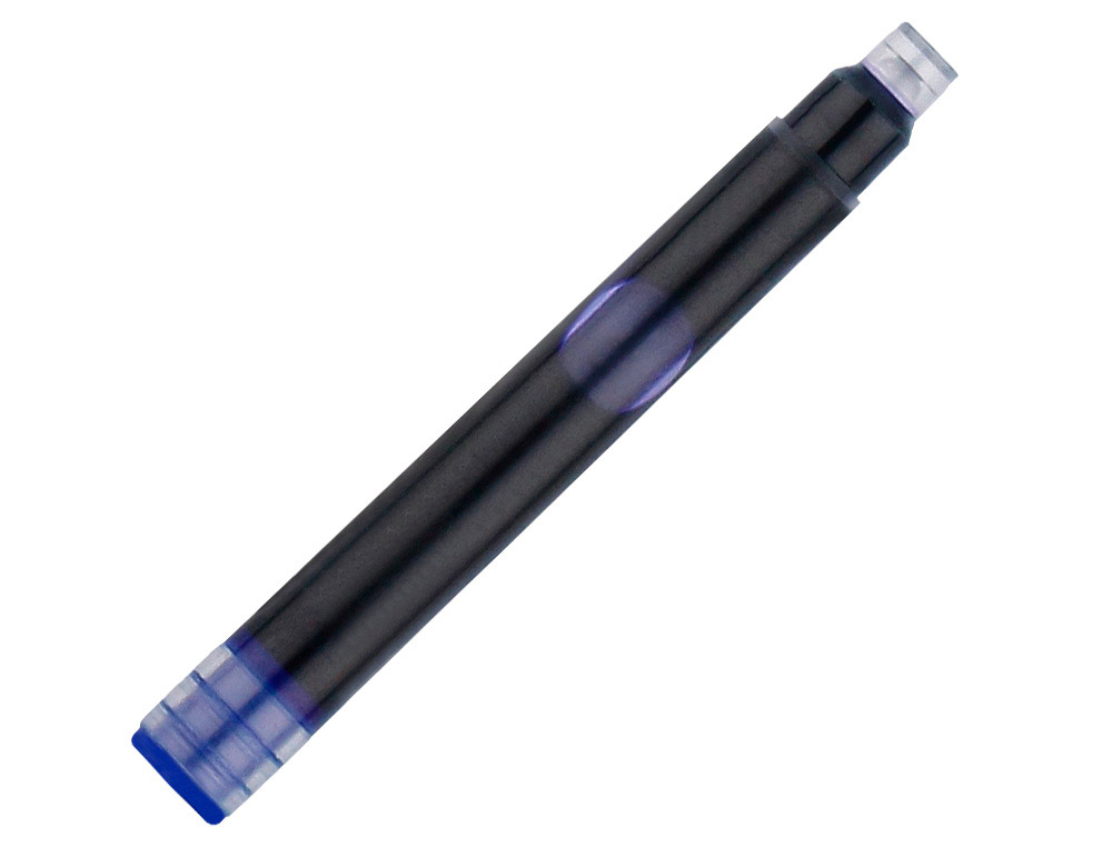 Recharge stylo-plume belius encre coloris bleue boite 6   cartouches