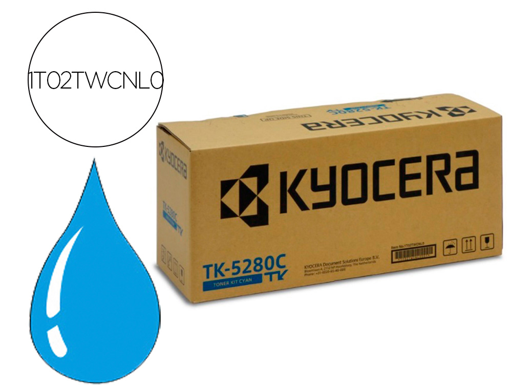 Toner laser original kyocera tk-5280c cyan