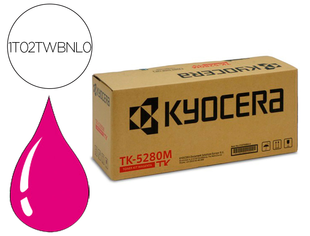 Toner laser original kyocera tk-5280m magenta