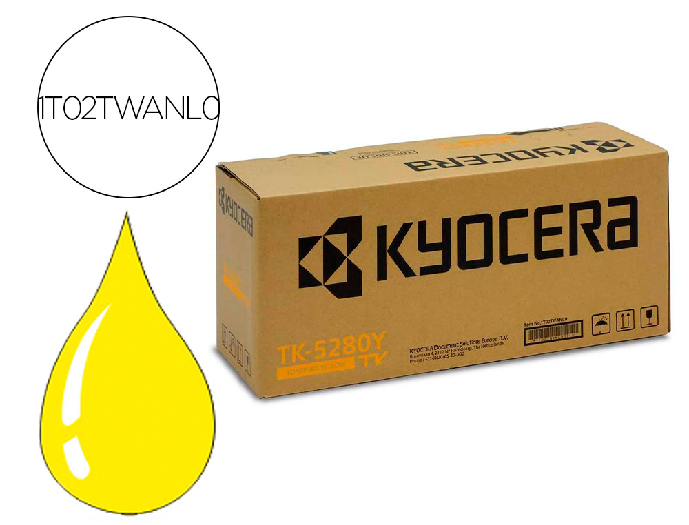 Toner laser original kyocera tk-5280y jaune