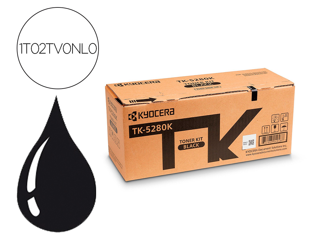 Toner laser original kyocera tk-5280k noir