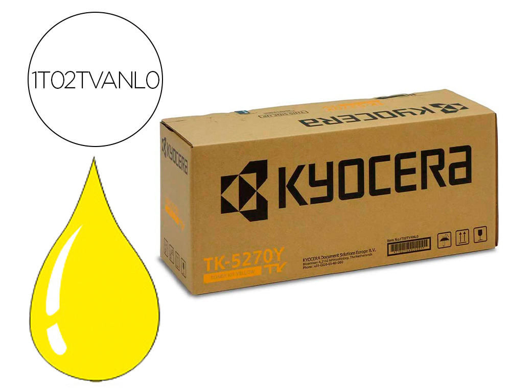 Toner laser original kyocera tk-5270y jaune