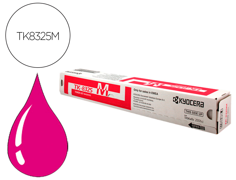 Toner laser original kyocera tk-8325m magenta