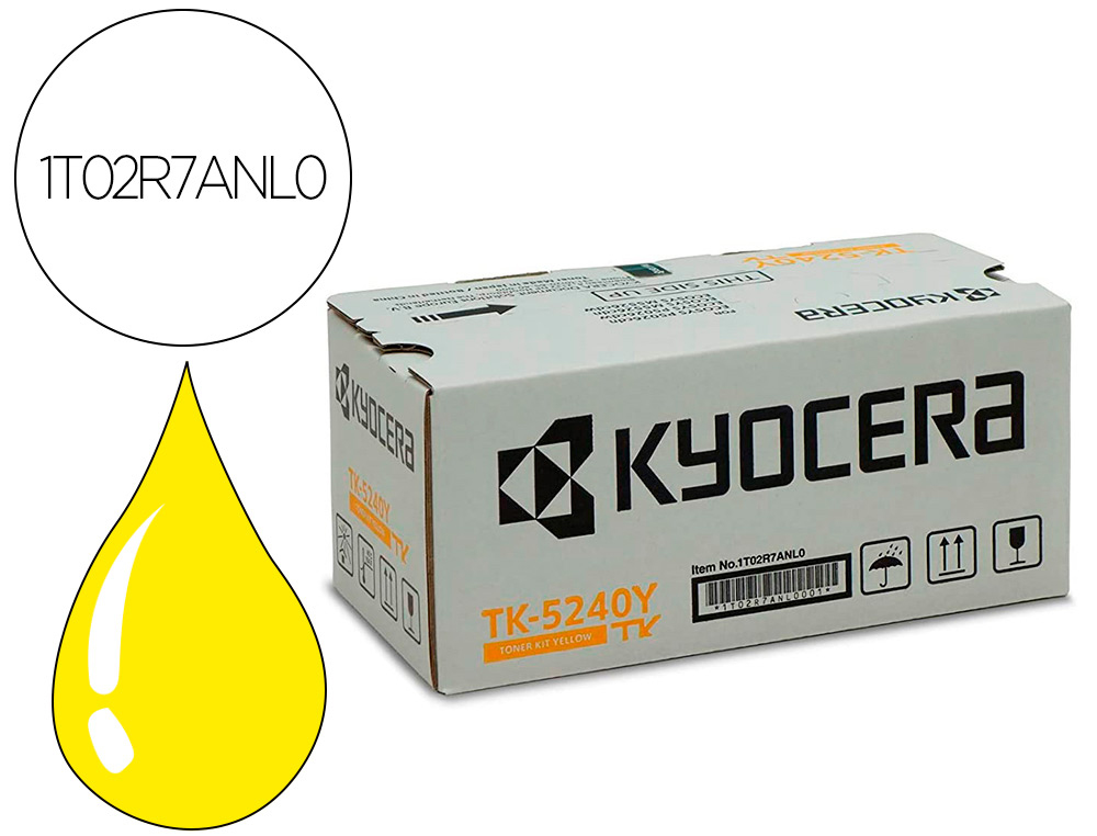 Toner laser original kyocera tk-5240y jaune