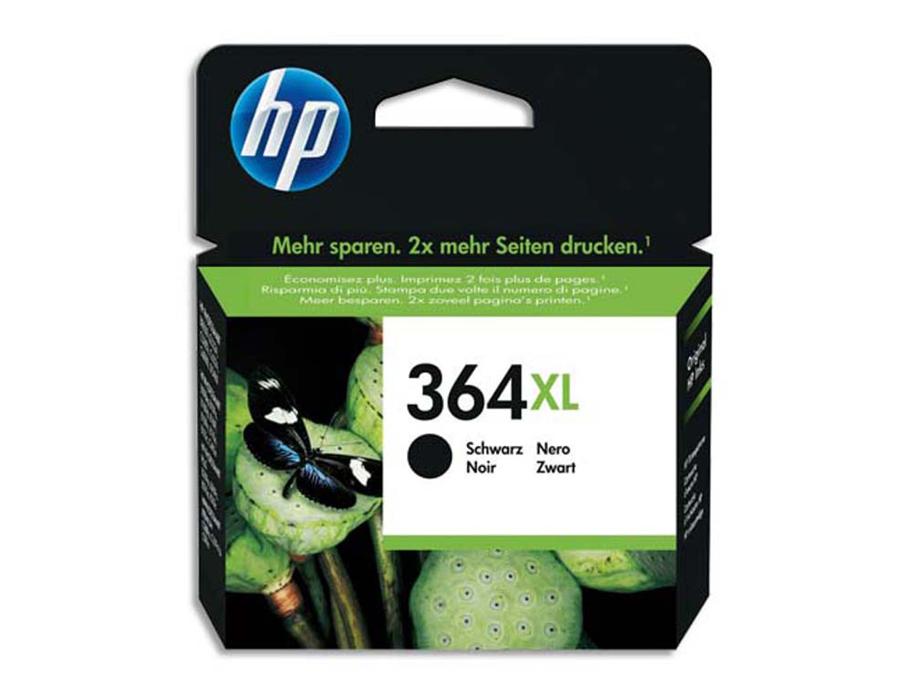 Cartouche d'encre original hp 364xl 550 p noir