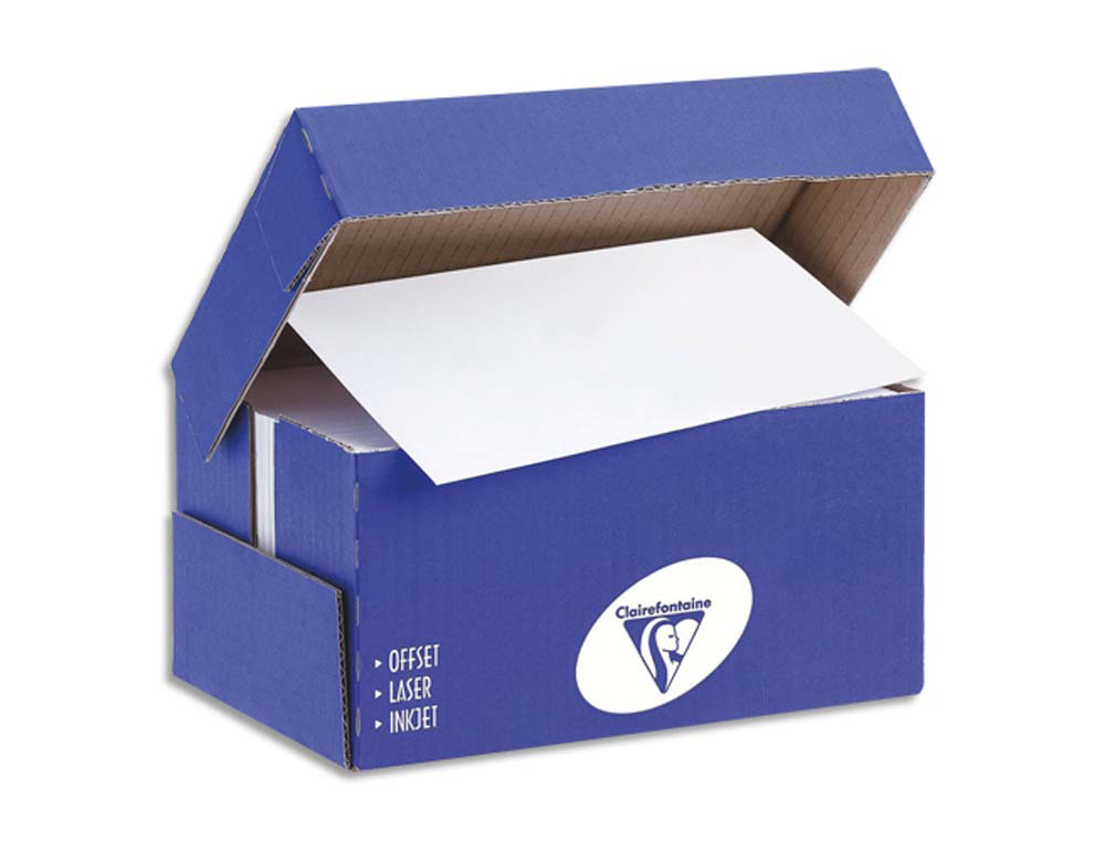 Enveloppe clairefontaine bande de protection 90g       110x220mm blanche  boite de   250 unites