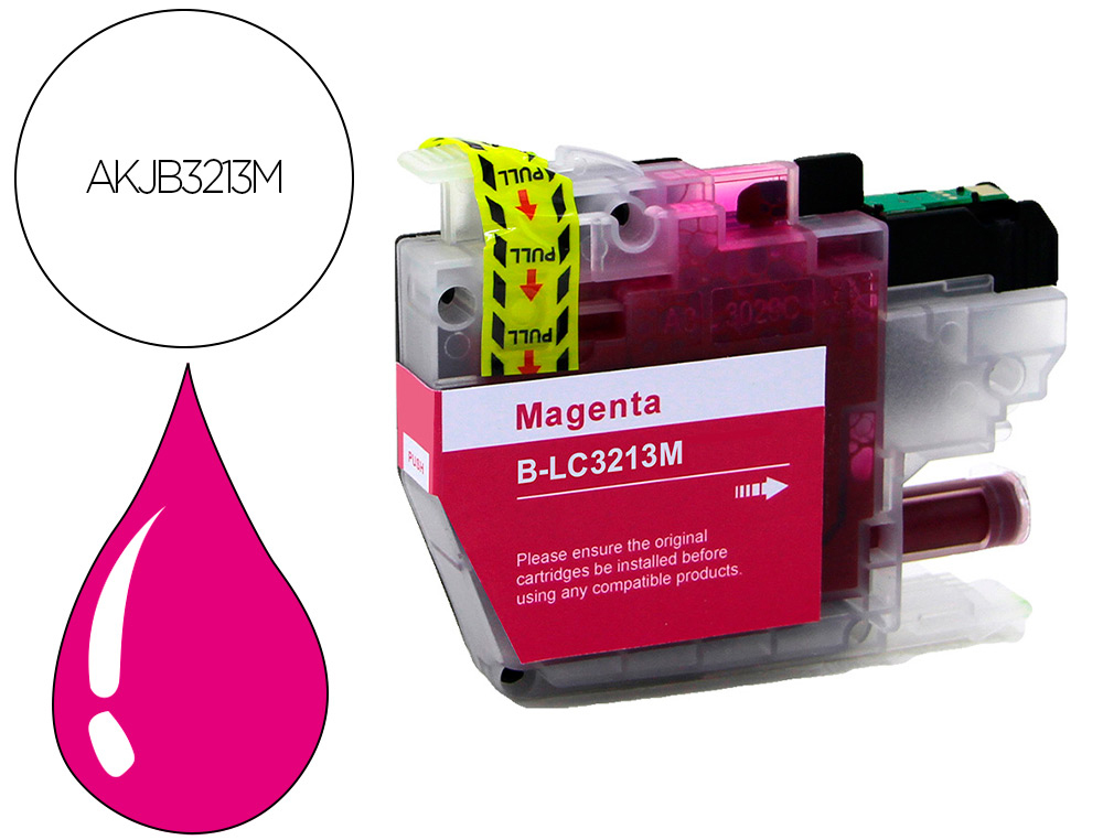 Cartouche d'encre compatible brother lc3213 ma 400 p magenta
