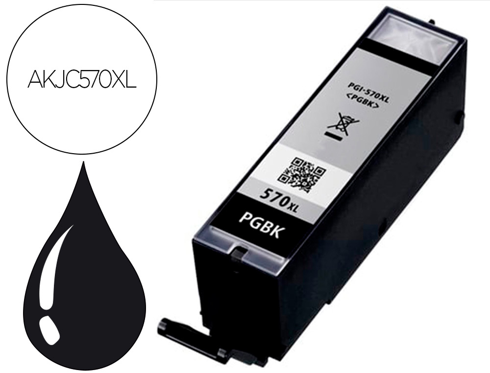 Cartouche d'encre compatible canon pgi-570 500 p noir