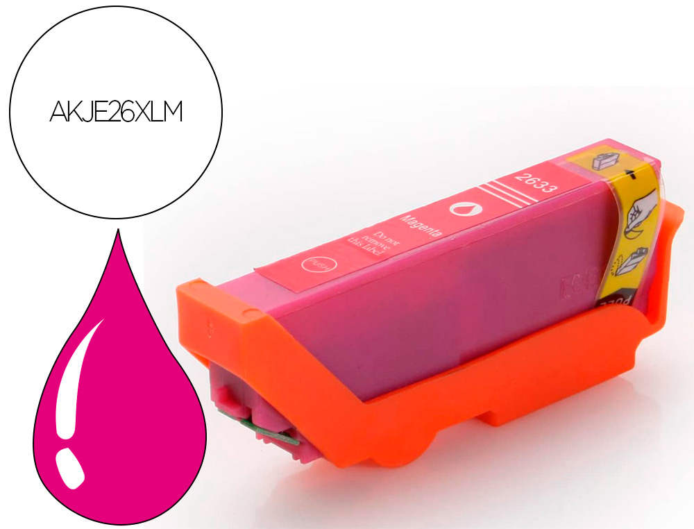 Cartouche d'encre compatible epson t2633ma magenta