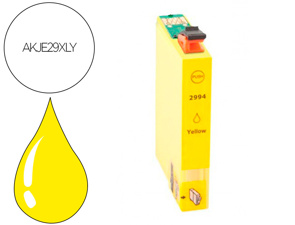 Cartouche d'encre compatible epson t2994ye jaune