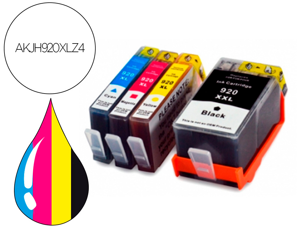 Cartouche d'encre compatible hp 920xl 835 p pack