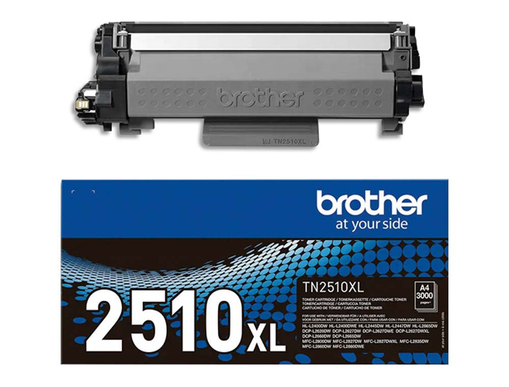 Toner laser original brother tn2510xl 3000 p noir