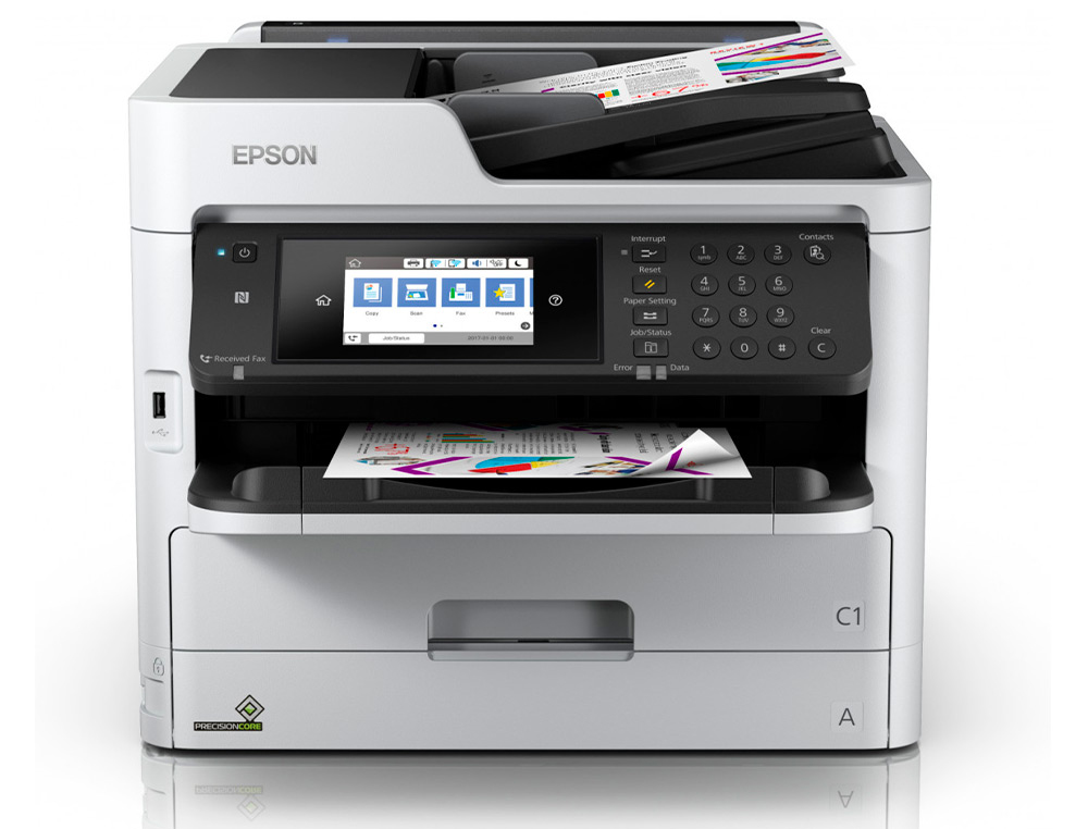 Imprimante epson multifonction jet d'encre     workforce c5790dwf 4en1       impression copie numerisation